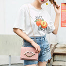 Red Lip Sequins One Shoulder Small Square Bag Chain Messenger Bag Summer Sw N8Z1