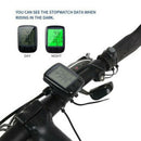 Waterproof Digital LCD Cycle Bicycle Backlight 536 Computer Speedometer Odometer