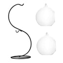 2 Cover Vase Landscape Display Terrarium Container S-Shaped Stand Desk Decor