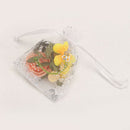 50 Pcs Pretty Luxury Organza White Butterfly Candy Chocolate Jewelry Gift Bags