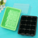 12 Cells Seed Starter Nursery Pot Seedling Trays Flower Grow Seedling Box