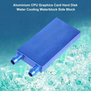 80x40x12mm Aluminium CPU Graphics Card Hard Disk Water Cooling Cooler Waterb A