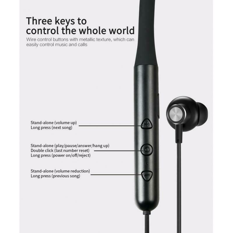 Y28 HiFi Sports Hanging Neck Bluetooth Headset with Mic for Sports Workout