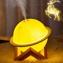 8W USB Planet Air Humidifier Moisturizer Ultrasonic Air Diffuser w/LED Lamp