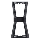Aluminum Alloy Dovetail Gauge Wood Marking Connection Ruler for Woodworking