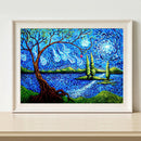 Full Round Drill Rhinestone Picture DIY Living Tree Diamond Painting Poster