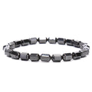 Natural Magnetic Hematite Black Beads Health Care Bracelet Bangles Men Jewelry