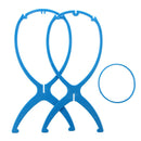 blue wig stand folding stand