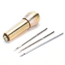 Canvas Leather Tent Sewing Awl Hand Stitcher Leather Craft Needle Kit Tool M&O