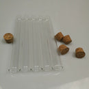 1X(50Pcs 20X150Mm 30Ml Plastic Test Tube With Cork ,Clear Wedding Favor Gif