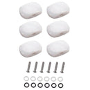 6Pcs Acrylic Guitar Tuning Pegs Buttons Machine Heads Knobs With Screws Kit