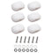 6Pcs Acrylic Guitar Tuning Pegs Buttons Machine Heads Knobs With Screws Kit