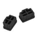 Ethernet Hub Port RJ45 Anti Dust Cover Cap Protector Plug 10Pcs Black H1O9