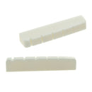 2 Pcs 6 String Electric Bone Nut Cattle Bone Slotted Replacement (43 X 6mm  L6R9