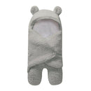 Newborn Baby Cute Cotton Receiving Gray Sleeping Blanket Boy Girl Wrap Swad