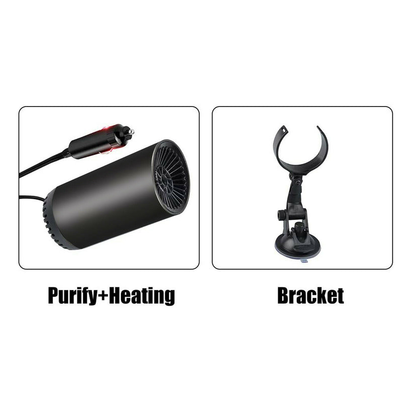 Car Heater - 12V 150W 2 in 1 Auto Heating Cooling Fan Purifier with Bracket