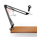 Upgrade Adjustable Microphone Stand Mic Suspension Boom,Desk Mic Scissor Arm