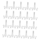 80xClear Plastic Easels Or Decorative Stand/Plate  Display Pictures 3"