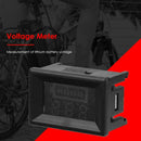 5-100V Digital Dual Display Voltmeter Lithium Battery Voltage Meter Tester