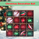 16pcs 6cm Christmas Decoration Balls Tree Hanging Ball Home Ornament (F)