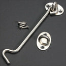 Stainless Steel Heavy Duty Cabin Hook and Eye Lock for ShedÃ¯Â¼Å’Gate or Garage  E8X9