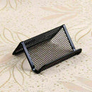 Metal Wire Business Card Stand Holder Rust Prevention Office Desk Supplies H6X4
