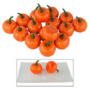 16 pcs Halloween Artificial Pumpkin Basket Bowl Filler Fall Harvest Mini Pumpkin