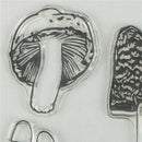 Mushroom Transparent Silicone Clear Stamps Seal for Scrapbooking Album Decor OZ