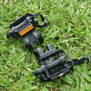 1 Pair Mountain Road Bike Fixed Gear Bicycle Pedals with Toe Clips Straps A