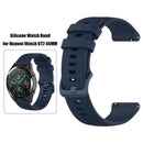 22mm Silicone Wristband for Huawei Watch GT2 42mm/GT 46mm/42mm (Navy Blue) A