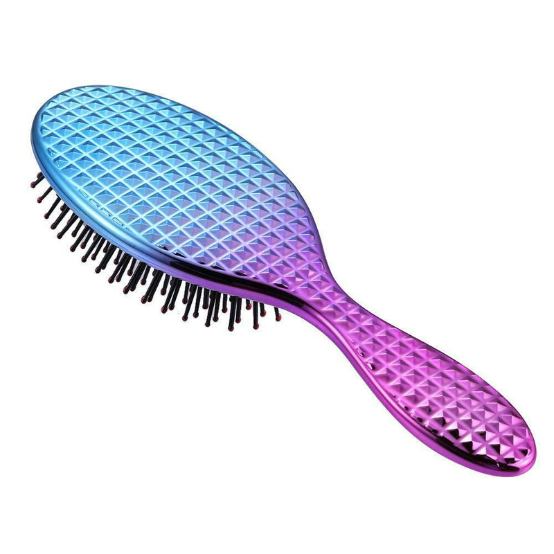 Anti-Static Scalp Massage Hair Comb Air Cushion Hair Styling Brush (Blue) A