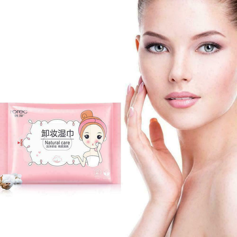 25pcs/bag Sensitive Facial Skin Cleansing Cloths Remove Skin Makeup Dirt A0W4
