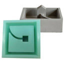 1X(New Concrete Mold Moss Mini House Fleshy Flower Pots Silicone Mold Table