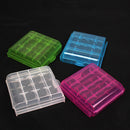 Hard Plastic Case Cover Holder for 4pcs AA AAA Battery Storage Box Organizer