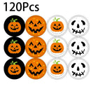 Halloween Pumpkin Stickers 120pcs Packaging Seal Diy Candy Gifts Tags Labels New