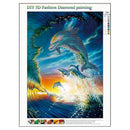 5D DIY Diamond Painting Dolphin Pictures Cross Stitch kits Diamond Embroide