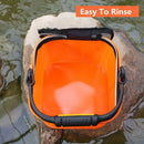 20 CM EVA Water Bucket with Rope Collapsible Bucket for Camping/Fishing Ã¯Â¼Ë†Or J8W7