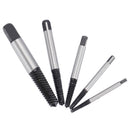 5Pcs Screw Extractor Easy Out Drill Bits Guide Broken Damaged Bolt Remover Set