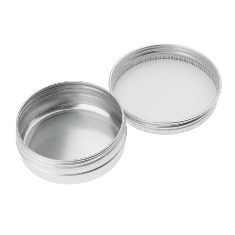10pcs 5/15ml Empty Aluminium Cosmetic Pot Jar Tin Container Box w/Screw Lids