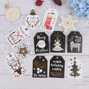18pcs/set Kraft Paper Tags Christmas DIY Crafts Hang Tag Gift Wrapping Suppl.3C