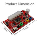 24/20-Pin ATX DC Power Supply Breakout Board Module Clear Acrylic Case Kit A