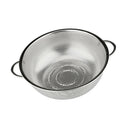 Rice Washing Nesting Bowl In Sink Dish Drainer 22.5cm Colander Stainless