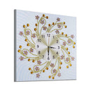 DIY Special Shaped Diamond Painting Floral Wall Clock Crafts Embroidery Kit