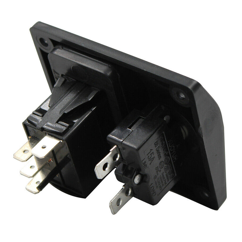 Bilge Pump Switch Panel Auto/Off/Manual Rocker Switch 12 volt with Fuse