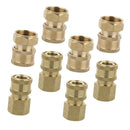 8pcs Solid Fast Release Coupler Adapter No Leak Pressure