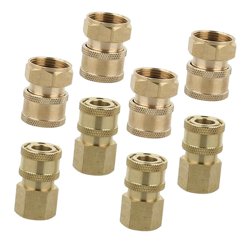 8pcs Solid Fast Release Coupler Adapter No Leak Pressure