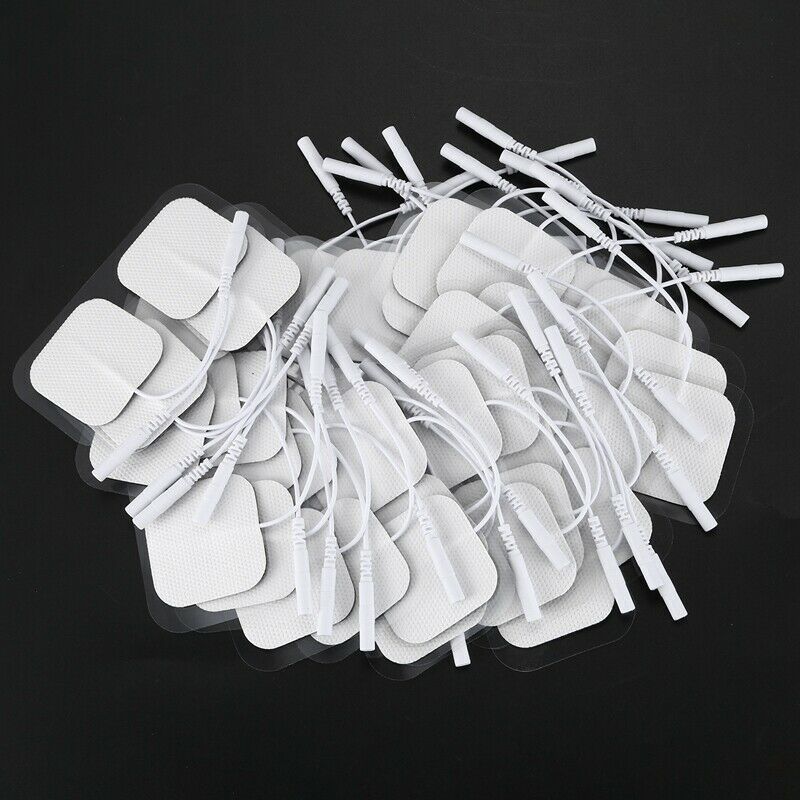 50Pcs Self Adhesive Replacement Tens Electrode Pads Square 4x4cm Muscle Sti S4A9