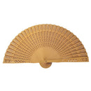 Bamboo Fan Patterned Dragonfly Ajoure Pocket Fan Gift Decoration (K)