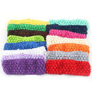 10x 1.5inch Crochet Tube Top Tutu Elastic Waistband Headband Hair band -Q