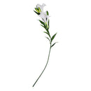 Artificial Flower Plastic Fabric Lily Deco for House Office white W7M7